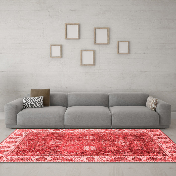 Traditional Red Washable Rugs