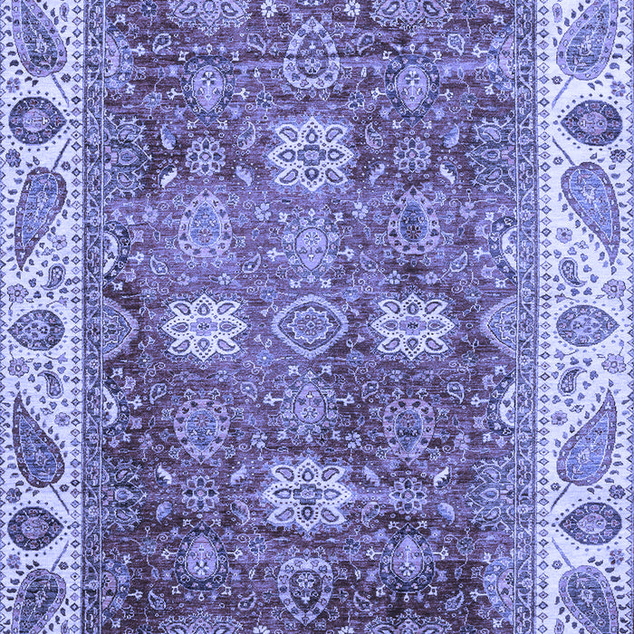 Machine Washable Oriental Blue Traditional Rug, wshabs3603blu