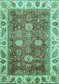 Oriental Turquoise Traditional Rug, abs3603turq