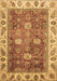 Machine Washable Oriental Brown Traditional Rug, wshabs3603brn