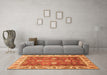 Machine Washable Oriental Orange Traditional Area Rugs in a Living Room, wshabs3603org