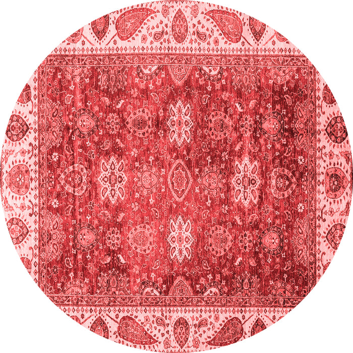 Machine Washable Oriental Red Traditional Rug, wshabs3603red