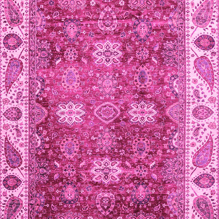 Machine Washable Oriental Pink Traditional Rug, wshabs3603pnk