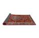 Sideview of Abstract Dark Almond Brown Modern Rug, abs3604