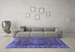 Machine Washable Abstract Blue Modern Rug in a Living Room, wshabs3604blu