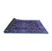 Sideview of Abstract Blue Modern Rug, abs3604blu