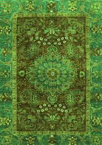 Abstract Green Modern Rug, abs3604grn