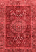 Abstract Red Modern Area Rugs