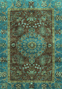 Abstract Turquoise Modern Rug, abs3604turq