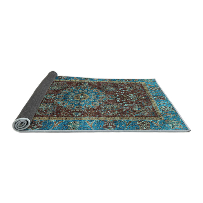 Sideview of Abstract Light Blue Modern Rug, abs3604lblu