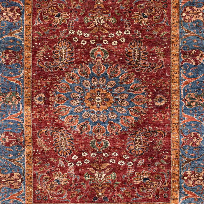 Machine Washable Abstract Dark Almond Brown Rug, wshabs3604