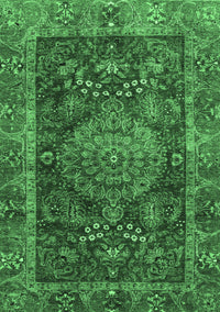 Abstract Emerald Green Modern Rug, abs3604emgrn