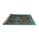 Sideview of Machine Washable Abstract Light Blue Modern Rug, wshabs3604lblu