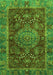 Machine Washable Abstract Green Modern Area Rugs, wshabs3604grn