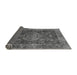 Sideview of Abstract Gray Modern Rug, abs3604gry