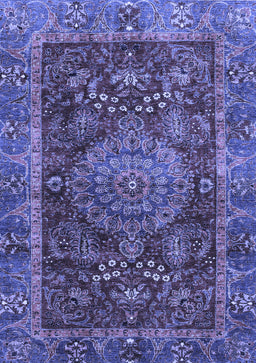 Abstract Blue Modern Rug, abs3604blu