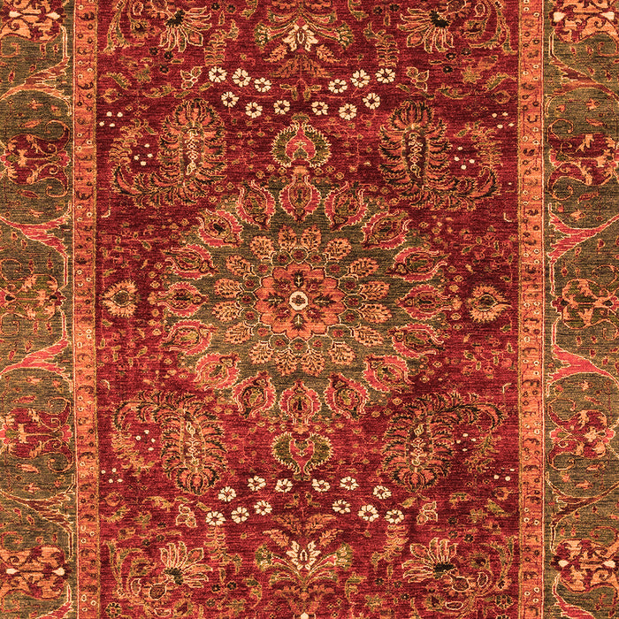 Machine Washable Abstract Orange Modern Area Rugs, wshabs3604org