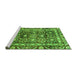 Sideview of Machine Washable Oriental Green Traditional Area Rugs, wshabs3605grn