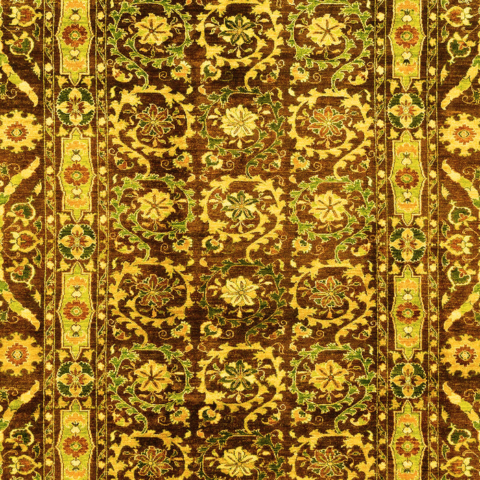 Oriental Yellow Traditional Rug, abs3605yw