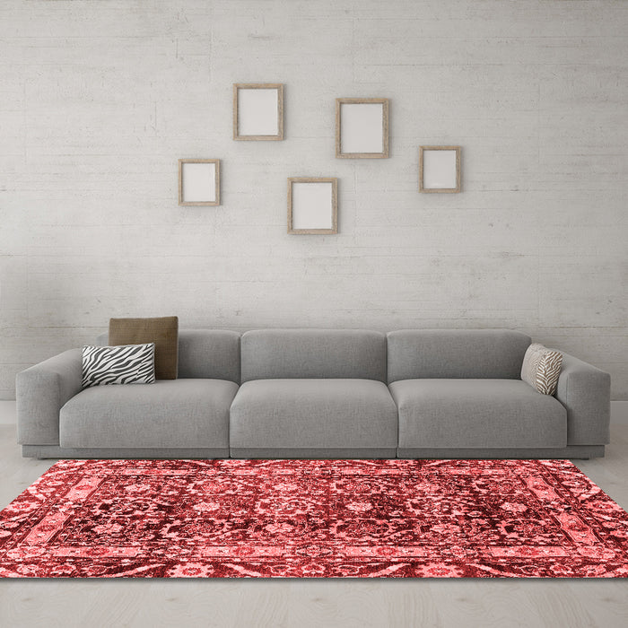 Traditional Red Washable Rugs