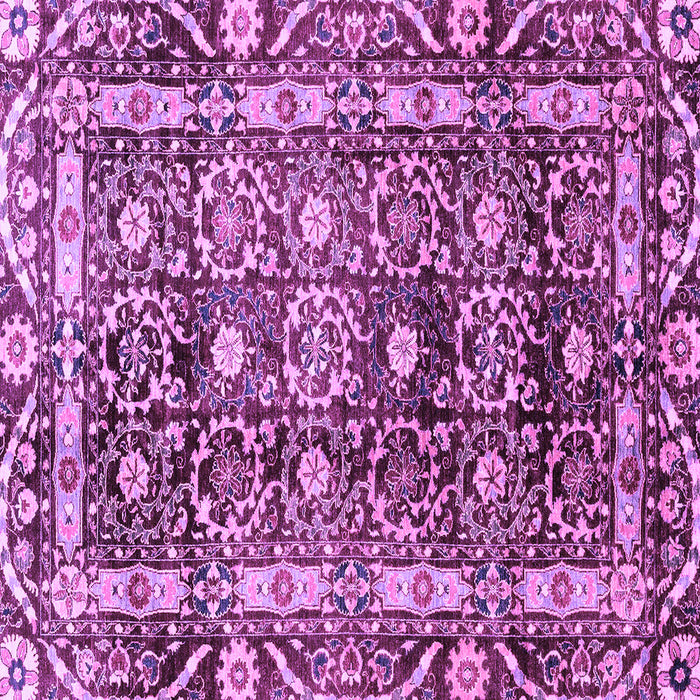 Square Oriental Purple Traditional Rug, abs3605pur