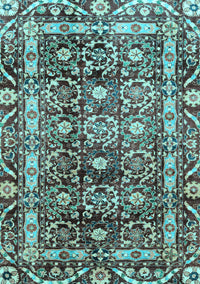 Oriental Light Blue Traditional Rug, abs3605lblu