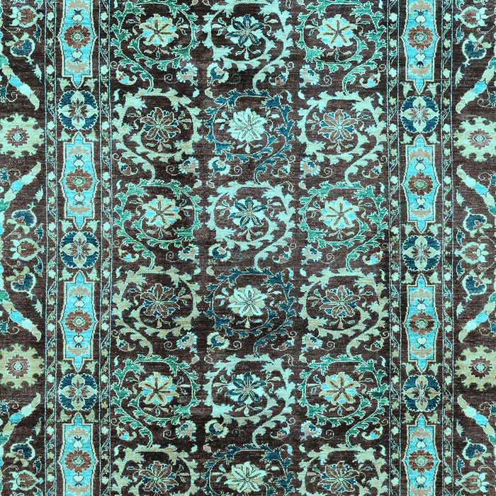 Oriental Light Blue Traditional Rug, abs3605lblu