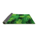 Sideview of Abstract Green Modern Rug, abs3606grn