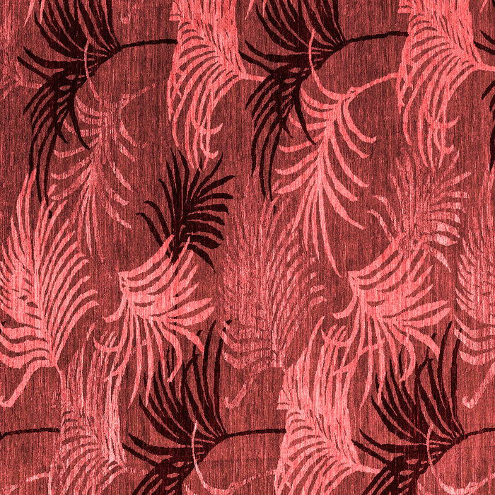 Machine Washable Abstract Red Modern Rug, wshabs3606red