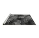 Sideview of Machine Washable Abstract Gray Modern Rug, wshabs3606gry