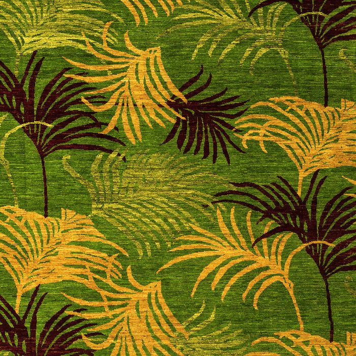 Machine Washable Abstract Yellow Modern Rug, wshabs3606yw