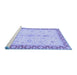 Sideview of Machine Washable Oriental Blue Traditional Rug, wshabs3607blu