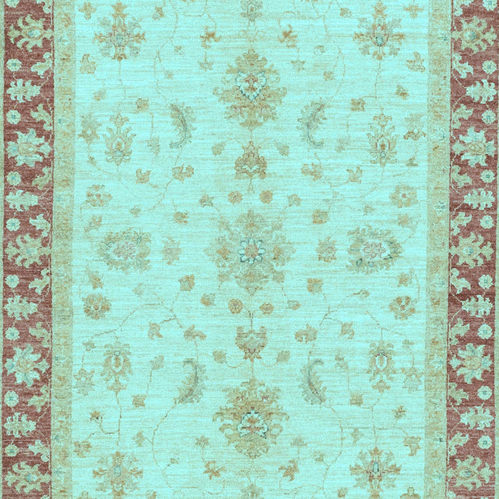 Oriental Light Blue Traditional Rug, abs3607lblu
