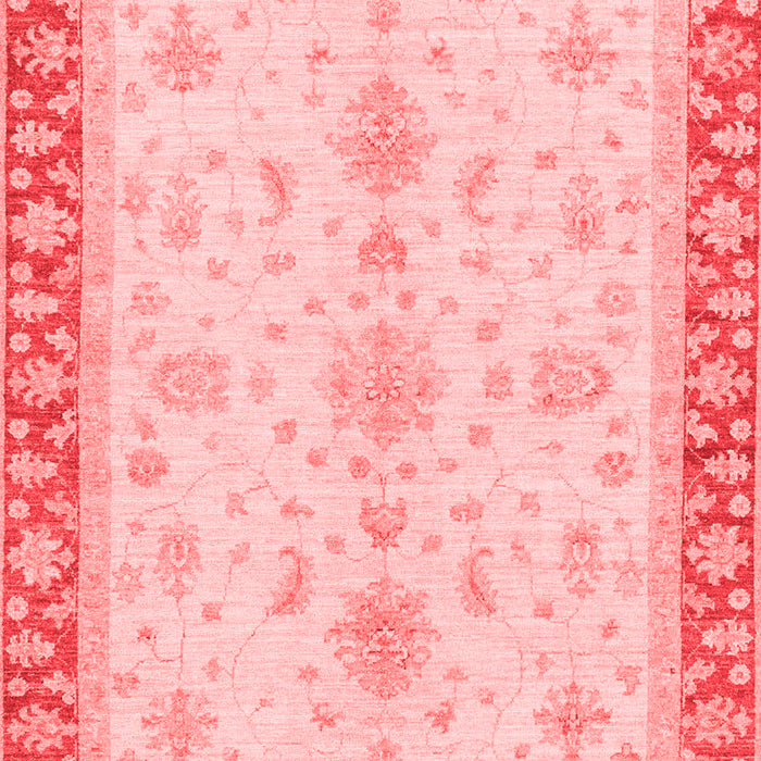 Machine Washable Oriental Red Traditional Rug, wshabs3607red