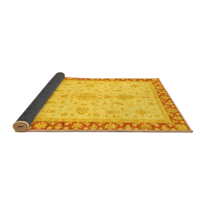 Sideview of Oriental Yellow Traditional Rug, abs3607yw