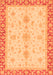 Machine Washable Oriental Orange Traditional Area Rugs, wshabs3607org