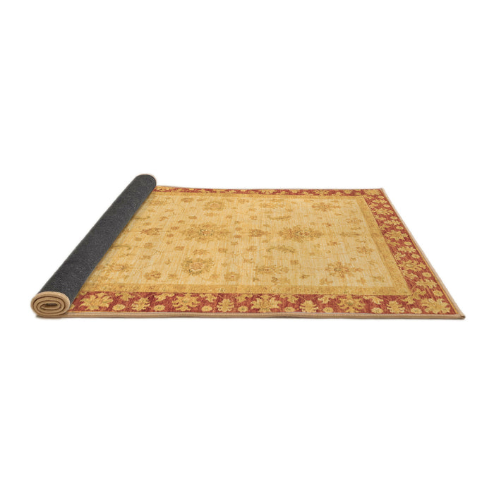 Sideview of Oriental Brown Traditional Rug, abs3607brn