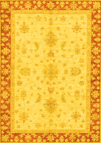 Oriental Yellow Traditional Rug, abs3607yw