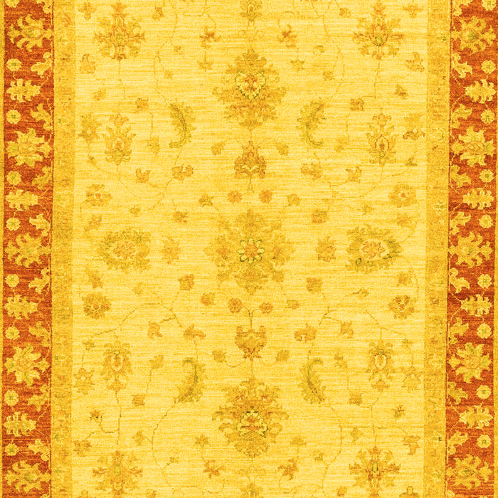 Oriental Yellow Traditional Rug, abs3607yw