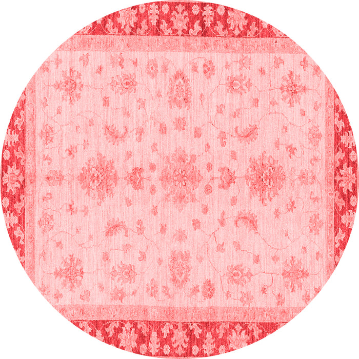 Machine Washable Oriental Red Traditional Rug, wshabs3607red