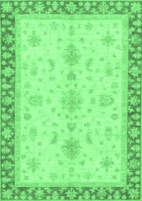 Oriental Emerald Green Traditional Rug, abs3607emgrn