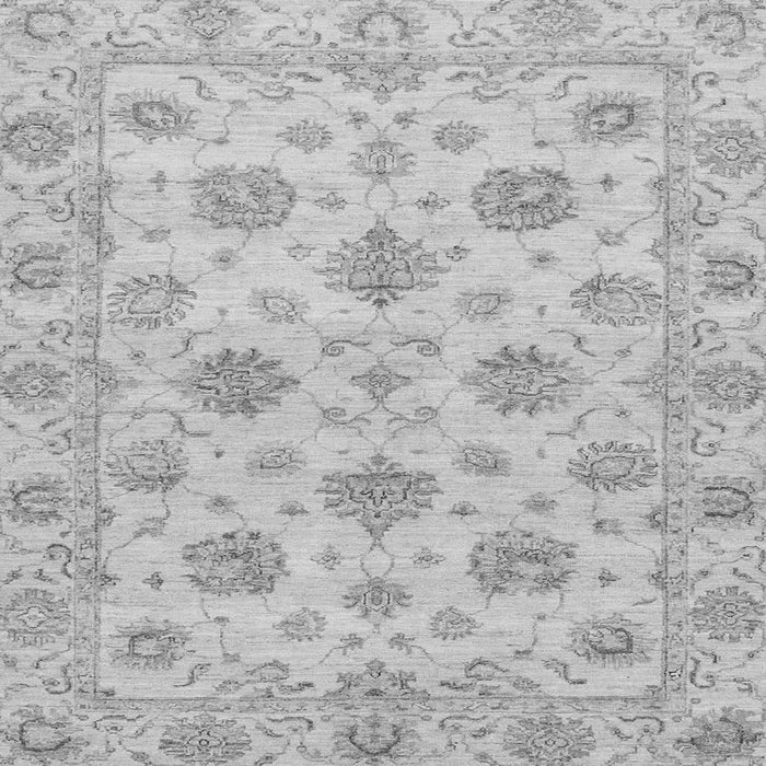Square Machine Washable Oriental Gray Traditional Rug, wshabs3608gry