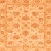 Square Machine Washable Oriental Orange Traditional Area Rugs, wshabs3608org