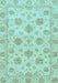 Machine Washable Oriental Light Blue Traditional Rug, wshabs3608lblu