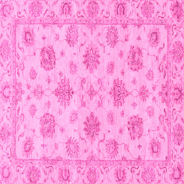 Square Oriental Pink Traditional Rug, abs3608pnk