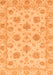 Machine Washable Oriental Orange Traditional Area Rugs, wshabs3608org