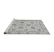 Sideview of Machine Washable Oriental Gray Traditional Rug, wshabs3608gry