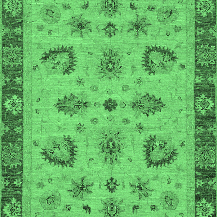Oriental Emerald Green Traditional Rug, abs3609emgrn