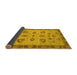 Sideview of Oriental Yellow Traditional Rug, abs3609yw