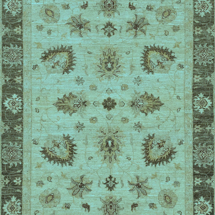 Machine Washable Oriental Light Blue Traditional Rug, wshabs3609lblu